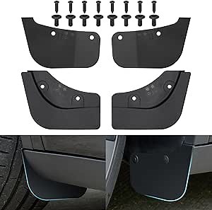 for Tesla Model Y Mud Flaps 2023 2022 2021 2020 Small Stealth Mudflaps No Drilling Required Splash Guards for Model Y Accessories