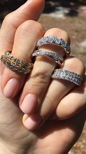 85 reactions · 4 comments | Band together! These diamonds bands are stunning. Give a reminder of your admiration and commitment by adding one of these to your bridal set. These are Perfect for an anniversary or wedding gift. | Reeds Jewelers | Facebook