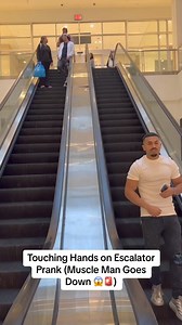 20K views · 156 reactions | Muscle Man Goes Down  #fyp #prank #fypシ #foryoupage #escalator #muscleman #foryou | R.H លក់គ្រឿងហ្គាសគ្រប់ប្រភេទ | Facebook