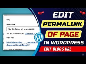 How to change permalink of page in WordPress | Edit URL of WordPress page or post