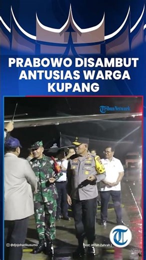 Prabowo Disambut Antusias Warga Kupang