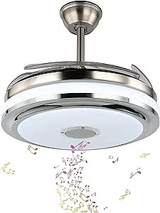 Amazon.com: LUZHOY 48 Inch Retractable Ceiling Fan with Remote : Tools & Home Improvement