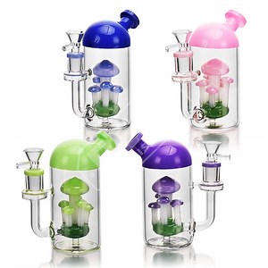 [Hot Item] Esigo 5.7 Inch Multiple Colors Mushroom Design Mini Glass Rig, Glass Water Pipe, Mini DAB Rig Oil Rig, Hookah Shisha, Glass Smoking Pipe Set with Accessories