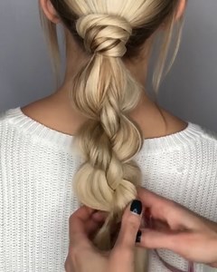 Intricate looped ponytail | MetDaan Hairstyles