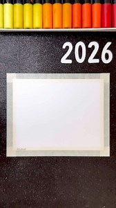 1M views · 9.9K reactions | 2026 with Glow Effect! 朗✨ | Satisfying Stencil Art!  #newyear #artistomg | Gaspi - Artist Oh My God | Facebook