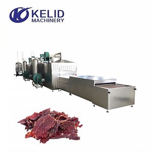 [Hot Item] Industrial Tunnel Belt Beef Lamb Jerky Microwave Drying Sterilization Machine