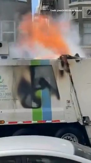 THAT STINKS: San Francisco garbage truck goes up in flames as foul odor reeks throughout entire neighborhood. | Fox News