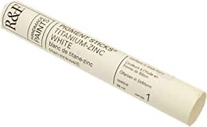 R&F Handmade Paints - Professional Oil Pigment Stick, Titanium-Zinc White, 38 ml
