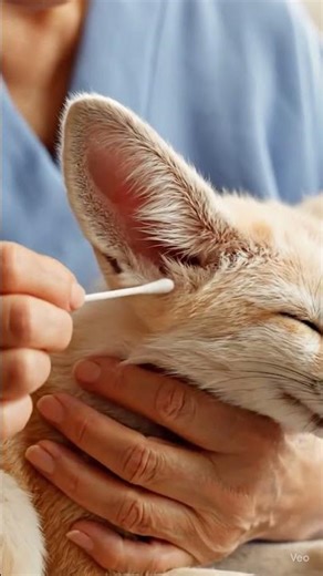 Fennec fox Ear Cleaning ASMR | Relaxing Sounds for Sleep