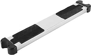 Focket Ladder Pedal, 304 Stainless Steel Thickened Good Bearing Cpacity Swimming Pool Replacement Ladder Rung Steps Swim Stairs Steps Pedal with Non?Slip Rubber Pad for Hot Spring