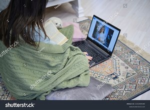 Teenage Girl Doing Homework Bedroom On Stock Photo 2102409385 | Shutterstock