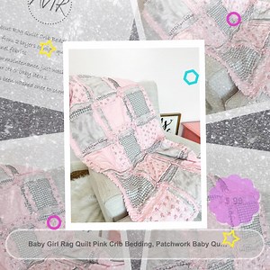  Snuggle up your little princess in this adorable baby girl rag quilt bedding set!  Featuring a patchwork design with pretty florals, this crib bedding will add a touch of charm to your nursery. ️ Perfect for cozy cuddles and sweet dreams, now on sale for $99.00!  #babynursery #ragquilt #floralbedding #cribcomforter #patchworkquilt #pink Shop Now https://www.etsy.com/listing/1210089795/baby-girl-rag-quilt-pink-crib-bedding | A Vision to Remember | Facebook