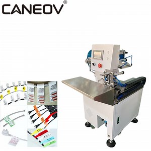 [Hot Item] Wire Folding Labeling Machine Wire Pipe Wire Harness Cable Power Line Folding Printing Labeling Machine