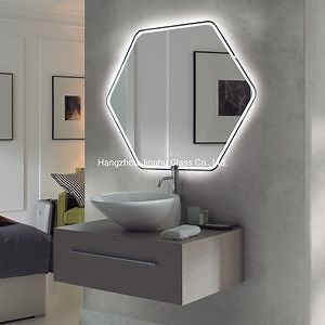 [Hot Item] Vanity Backlit Color Tempreature Changed Furniture Bathroom Wall-Mounted LED Makeup Mirror