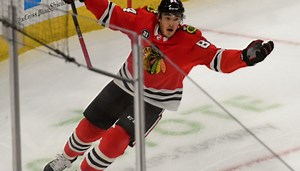 Rookie Alexandre Fortin picking up speed with Blackhawks