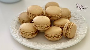 2.1K views · 174 reactions | Coffee Caramel Macaron 咖啡焦糖马卡糖 YouTube channel https://youtu.be/l7bBAHr4rRc | Kathrine Kwa Baking Tutorial - 烘焙教学 | Facebook