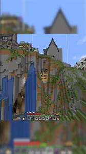 How I terraform cliffs in Minecraft 👀 #minecraft #minecraftshorts #minecraftbuilding