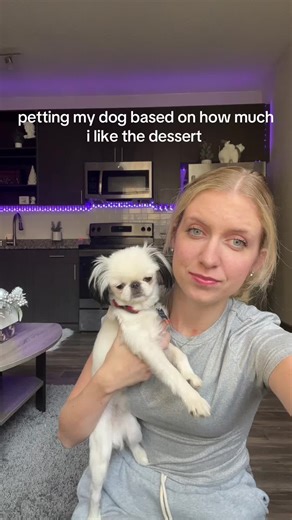 Petting My Dog Inspired by Delicious Desserts