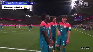 Socceroos star's Michael Jackson glove celebration