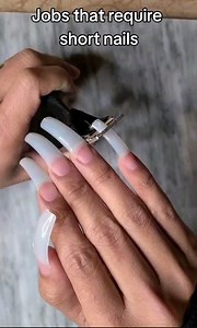 1.4M views · 3.2K reactions | Jobs that require short nails. * * PRODUCT & SERVICE: LINK IN BIO *Make sure to follow for more CONTENT* * * * * #559nails #fresnonails #fresno #559salon #softgel #gelpolish #geltopcoat #naturalnails #thethailyfe #fancynails #nailtech #keratin #nail #nailsinspo #tutorial #nailart #nailsoftheday #fashion #tutorial #trendingnails #reel #reels #facebook | Minh Thai | Facebook