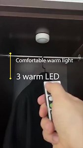 Upgrade 16Color LED Closet Light Wireless Remote Control Under Counter Night Puck Lamp Cabinet Kitchen Wardrobe Cupboard Hallway