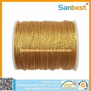 [Hot Item] 4 Strands Metallic Weaving Thread for Jewellery Handmade DIY Bracelet String Stitch