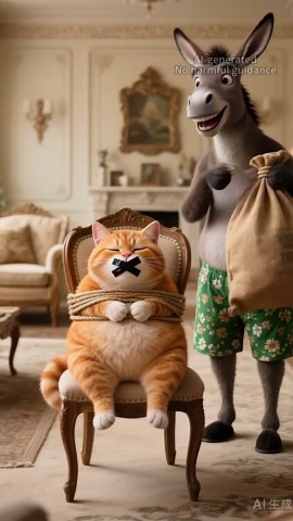 Funny Orange Cat Gets Trick Surprise