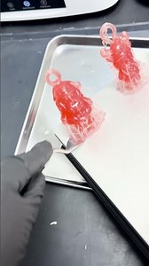 Printing your christmas decoration in clear resin!