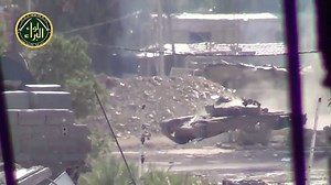 Syrian T-72 Tank Fires Directly At The Camera Set Up By Opposition (Incoming Shell Visible) | Frontline Diary