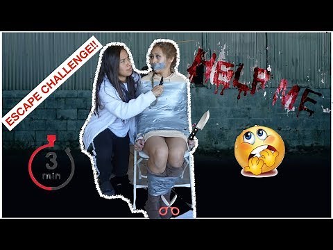 DUCT TAPE CHALLENGE USES KNIFE!! (MUST WATCH)