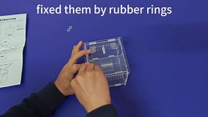 Jumping Spider Enclosure, Small Reptile Terrarium for Tarantula Hermit Crab Praying Mantis, Acrylic Insect Habitat with Magnetic Front & Top Opening (4.52" x 4.52" x 4.52")