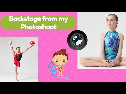 Backstage from my gymnastics wear (leotards) photoshoot