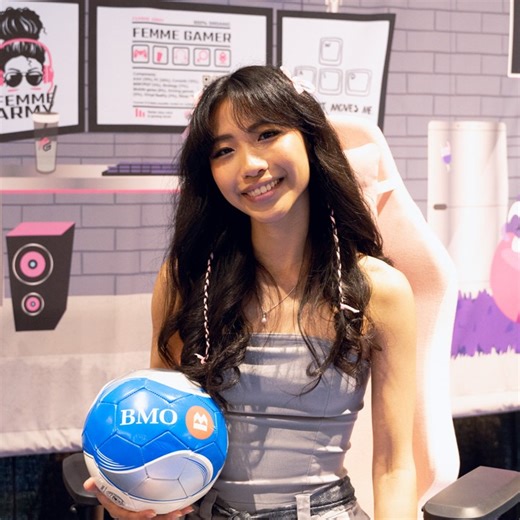 2.3K views | Say hello to CeCe, one of the rising stars in the gaming world!  Driven by her passion for community-building, CeCe is paving the way for inclusive spaces where everyone belongs. Together with FEMME GAMING and Toronto FC, we're championing gender equity and proud to support CeCe and other female gamers to foster inclusivity and empowerment in this growing space. bmoallin.ca/lvlupcup | BMO Financial Group | Facebook