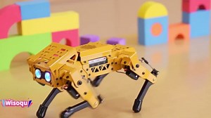 Robot Dog, Quadruped Robotic Dog with AI Vision, Scratch Python Programmable, PC APP Control, Coding Smart Robot Kit for Adults and Teens