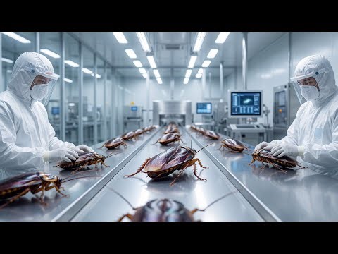 Inside the Largest High-Tech Cockroach Farm | Breeding Trillions of Roaches for Livestock Feed
