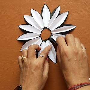 1.9K views · 43 reactions | easy and simple wall decor ideas with paper | My Arts & Crafts | Facebook