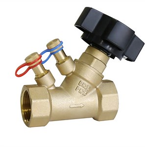[Hot Item] DN20 Brass Regulating Pressure Flow Meter Valve Circuit Fluid Control Valve Static Balancing Valve with Test Point