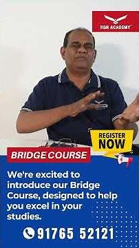 Bridge Course 2025 | RGR Academy | Boost Your Basics in 45 Days!
