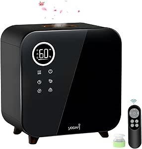 YOGIN Air Humidifiers for Bedroom Large room,Top fill 5.5L (1.45Gal) Ultrasonic cool mist Humidifiers,Up to 60 Hours,Quiet, Large Capacity, Easy Clean ETL certificate Humidifier