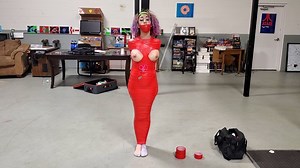 Simone - Topless Bikini Babe Pole Tied and Mummified (MP4 Format) | Clips4sale