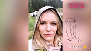 Filming in ancient buildings in the British countryside during the month of May went about as well as you might expect, eh Julie Montagu? 🥶 ☔ An American Aristocrat's Guide to Great Estates, Tuesdays at 8pm. | Smithsonian Channel