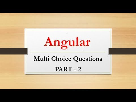 Angular MCQ Questions with Answers || Angular Tutorial || Angular Interview Questions || MCQ