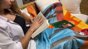 Lunarable Triangles Throw Blanket, Squares and Rectangles with Polygonal Background Geometric Composition, Flannel Fleece Accent Piece Soft Couch Cover for Adults, 50" x 60", Turquoise Purple