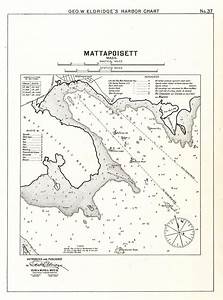 Antique Print Of Mattapoisett Massachusetts Nautical By Clavininc