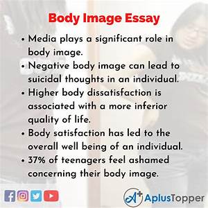 Body Image Essay Essay On Body Image For Students And Children In