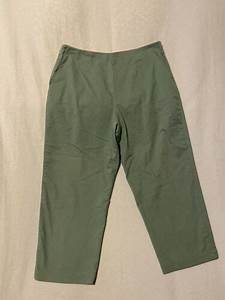 Ex Officio Women 39 S Green Cropped Side Zip Lightweight Pants Size 14 Ebay