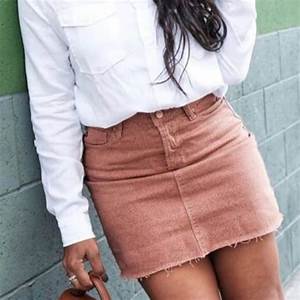 Sneak Peek Skirts Sneak Peek Mauve Blush Corduroy Fringe Mini Skirt