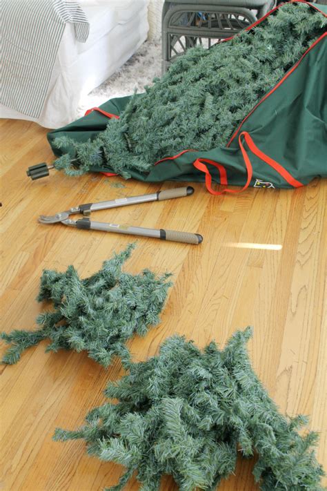 fixing broken christmas tree branches