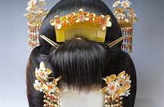 japanese geisha hair maiko comb ornaments kanzashi antique hairpin traditional ornamental kimono set choose board