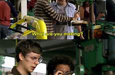 superbad movie quotes drilling holes favorite funny last lines just choose board